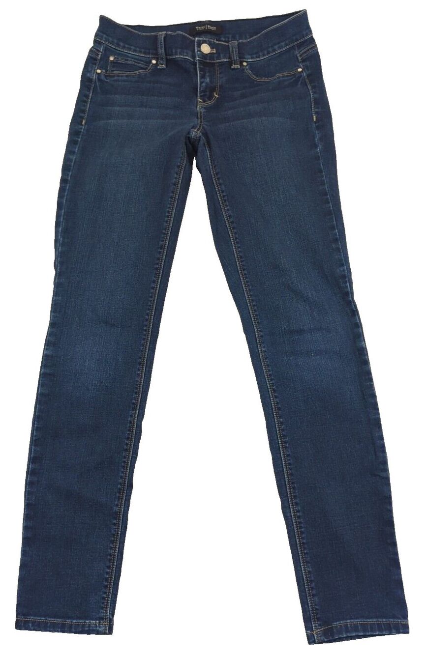 White House Black Market Womens 27 Noir Slim Ankle Jeans Dark Wash Stretch
